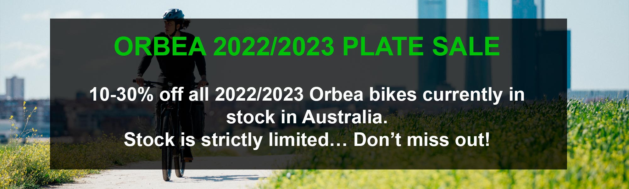 Orbea 2022/2023 plate sale on now. 10-30% off